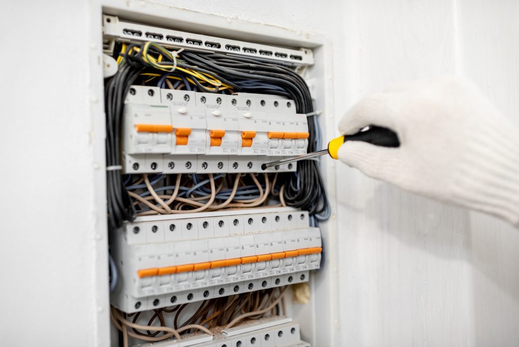 Installing or repairing electrical panel
